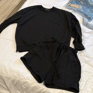 NWOT- STORETS sweat set s/m black